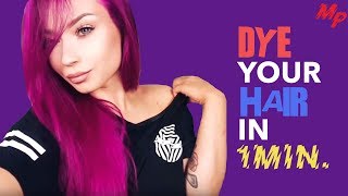 DYE YOUR HAIR IN ONE MINUTE WITH MANIC PANIC [upl. by Acireit]