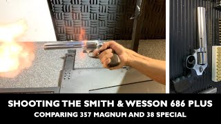 Smith amp Wesson 686 Plus 7 inch Range Review Shooting 357 Magnum and 38 Special  Best 357 Revolver [upl. by Ansela]