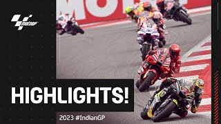 MotoGP™ Race Highlights 🙌  2023 IndianGP 🇮🇳 [upl. by Ennoira]