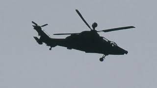 2x Pretty Noisy german Airforce EC665 Tiger Helicopters flying low over my house [upl. by Rakia327]