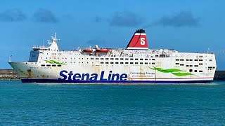 MV Stena Europe Arriving in Fishguard Harbour 24324 [upl. by Burlie955]