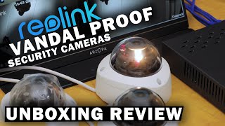 Unboxing Reolink Vandal Proof Color Night Vision Security Camera System  RLC1240A amp NVR RLN16410 [upl. by Anwadal903]