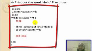 69 Oracle PL SQL Loops  While Loop تعليم أوراكل [upl. by Eidda]