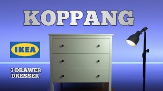 KOPPANG 3 DRAWER DRESSER FROM IKEA [upl. by Aleibarg]