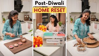 Post Diwali Home Reset  Storage Hacks for Diwali Decorations DIY CandleMaking amp Healthy Snack [upl. by Norret]