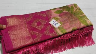 Restoke beautiful designer Brasso Sarees Free Shipping Wholesale Prices [upl. by Shanly88]