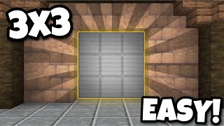 EASY 3x3 Piston Door In Minecraft Bedrock 120 Windows 10 PS5 PS4 Xbox MCPE Switch [upl. by Keely]