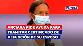 🔴🔵Anciana pide ayuda para tramitar certificado de defunción de su esposo fallecido en Argentina [upl. by Arahc734]