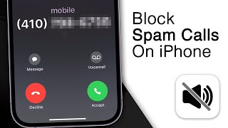 How To Block Spam Calls On iPhone 3 Simple Hacks [upl. by Solhcin182]