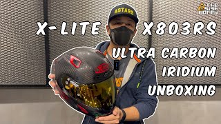 Xlite X803RS Ultra Carbon Iridium  Motorcycle helmet  Unboxing [upl. by Atinihs880]