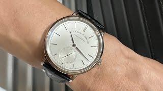 名表TVA Lange amp Sohne Saxonia 216026 小三針18K 白金37MM 自動上鍊L9411機芯 ALS Saxonia 18K White Gold 216026 [upl. by Monney]