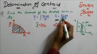 Determination of Centroid By Direct Integration [upl. by Angus873]