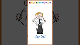 dentist the Jobs flashcards vocabulary english learn every day [upl. by Elidad]