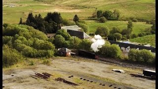 Steam Train at Dunaskin Scottish Industrial Railway Centre [upl. by Enitsahc945]