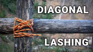 How to Tie a Diagonal Lashing Knot [upl. by Aidan]