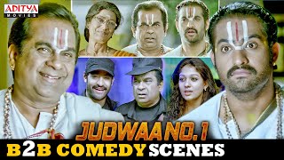 quotJudwaa No 1quot B2B Comedy Scenes  South Movie  Jr NTR Nayanthara Sheela  Aditya Movies [upl. by Walker970]