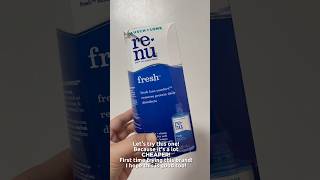 Vision Express Bausch amp Lomb Renu Contact Lens Solution unboxing [upl. by Nomrej]