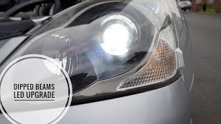 LED Upgrade How to change LowDipped beamprojector bulb on Civic EP2 facelift [upl. by Moureaux469]