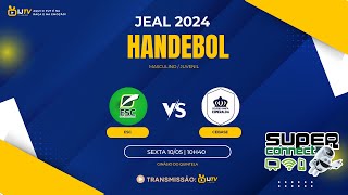 JEAL 2024  SANTA CATARINA VS CEBASE  HANDEBOL  MASCULINO  JUVENIL [upl. by Ahsemik160]