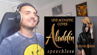 Putri Ariani  Speechless Naomi Scott Cover Reaction [upl. by Ludwog]