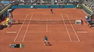 Rafael Nadal Hot Shot Madrid Semifinal 2015 vs Berdych [upl. by Gavrila]