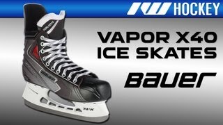 Bauer Vapor X40 Ice Hockey Skate Review [upl. by Aitnauq]