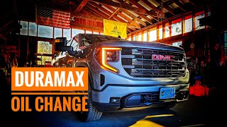 30 Liter Duramax Oil Change  LZ0 Engine [upl. by Cenac93]