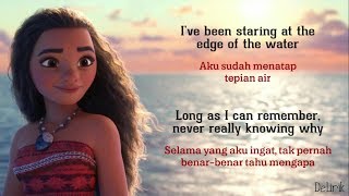 How Far Ill Go  Alessia Cara OST Moana Lyrics video dan terjemahan [upl. by Jumbala665]