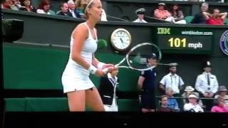 Wardrobe malfunction at Wimbledon Johansson [upl. by Enitsej]