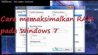 cara memaksimalkan RAM pada Windows 7 [upl. by Inig]