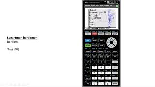 Logaritmen berekenen TI84 Plus CET [upl. by Randell475]