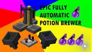 Fully Automatic Potion Brewer in Minecraft  Splash Potion of Harming II [upl. by Iris]