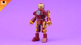 Lego Iron Man  Part 2 Tutorial [upl. by Domenic]