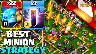 Try This Strategy  22 Super Minion  7 Bat Spell TH15 War Attack  Clash of Clans  COC [upl. by Sension]