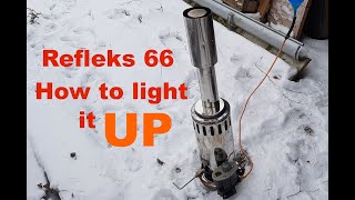 Refleks 66 diesel stove how to light it up [upl. by Nolat]