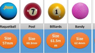 Sports Balls Size Comparison [upl. by Inahet19]