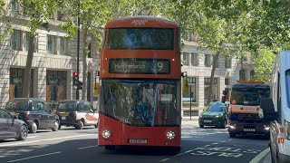 Shabby FRV  TFL Bus Route 9 Aldwych  Hammersmith  The New Routemasters  London United RATP [upl. by Lamberto69]