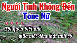 Karaoke Người Tình Không Đến Tone Nữ  La Thứ  Nhạc Sống Mới Nhất  Tuấn Cò Karaoke [upl. by Nylirem]