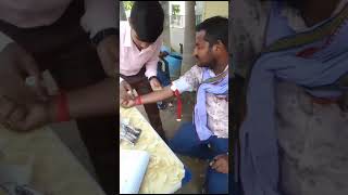 Blood sample collection by Training studentlab sample traning viralvideo [upl. by Nitaj]