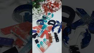 Resin Letter Art 😍 Resin Alphabate 😍 Resin Keyrings 😍 Resin Color Full Letters [upl. by Dolores600]