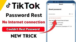 Tiktok Password No Internet ConnectionTiktok Couldnt Reset PasswordTiktok Password Reset Problem [upl. by Benildis68]