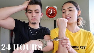 24 HOURS HANDCUFFED TO MY GIRLFRIEND [upl. by Johanan]