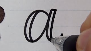 How to write Fauxfake calligraphy with a pen  Small letters  Like brush pen handwriting [upl. by Rma]