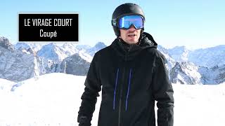 Tuto ski Comment faire de beaux virages courts coupés [upl. by Iives292]