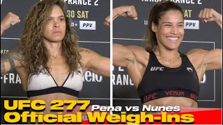 UFC 277 OFFICIAL WEIGHINS Julianna Pena vs Amanda Nunes 2 [upl. by Philippe673]