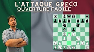 Attaquer avec le Gambit Greco  Répertoire 0  1700 ELO [upl. by Yatnoed]