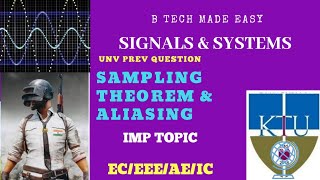 Sampling Theorem Nyquist rate amp AliasingSignals amp Systems  ACT 304  Module 4 [upl. by Shum960]