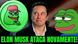 ELON MUSK ATACA NOVAMENTE NA NOVA PEPE COIN QUE TEM 7 ZEROS PEPEMEME [upl. by Codi]