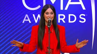 Kacey Musgraves Backstage at the 2018 CMA Awards [upl. by Nosirrah]