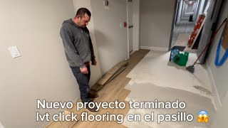 Instalamos lvt click flooring en el pasillo🙀🙀🙀 [upl. by Caye441]